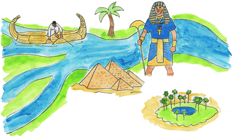 Color An Interactive Map Of Ancient Egypt - Layers Of Learning