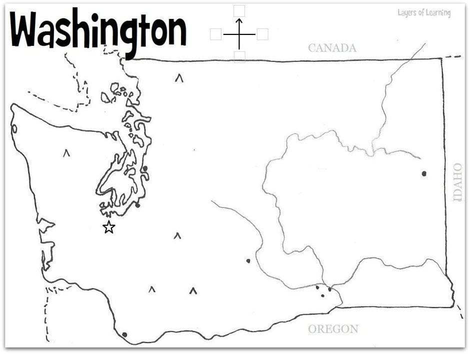 Washington State Printable Map