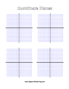 Printable Coordinate Planes - Layers of Learning