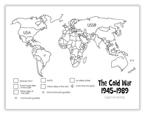 Cold War Map of the World