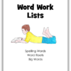 Word Work Lists Cover