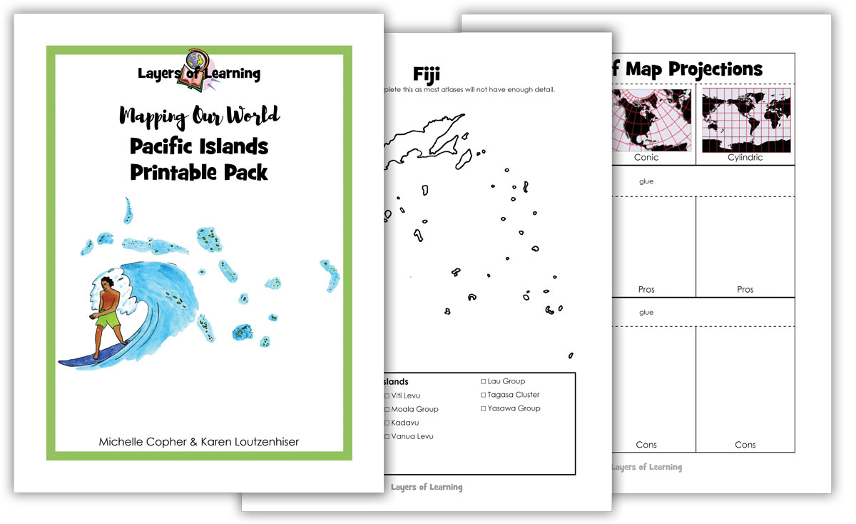 Pacific Islands Printable Pack sample