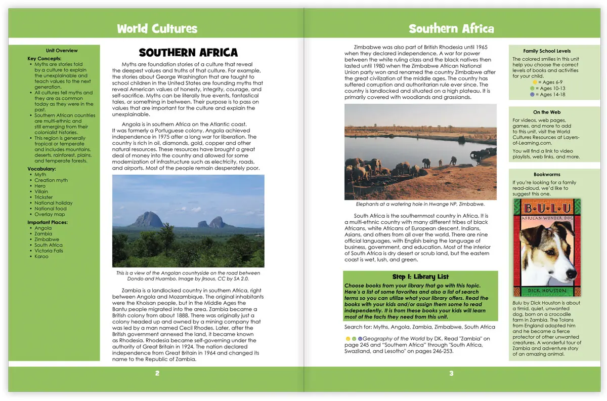 Southern Africa spread
